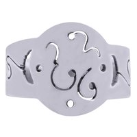 GORGEOUS JALI CUT OUT PLAIN 925 STERLING SOLID SILVER HANDMADE RING