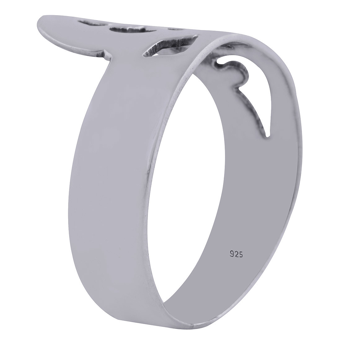 GORGEOUS JALI CUT OUT PLAIN 925 STERLING SOLID SILVER HANDMADE RING