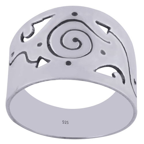 GALAXY CUT OUT PLAIN 925 STERLING SOLID SILVER HANDMADE RING