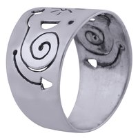 GALAXY CUT OUT PLAIN 925 STERLING SOLID SILVER HANDMADE RING