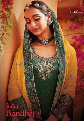 Eba Lifestyle Rang Bandhej Vol-2 Plazzo Suits Catalog