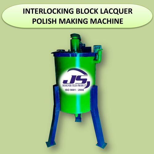 Mild Steel Interlocking Block Lacquer Polish Making Machine