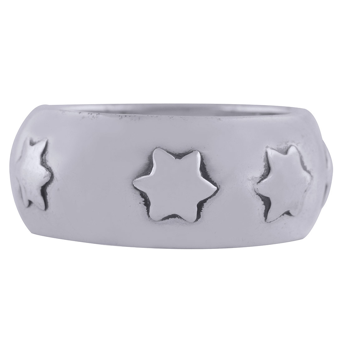 STAR ENGRAVED PLAIN 925 STERLING SOLID SILVER HANDMADE RING