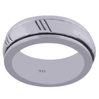PLAIN BAND 925 STERLING SOLID SILVER HANDMADE RING