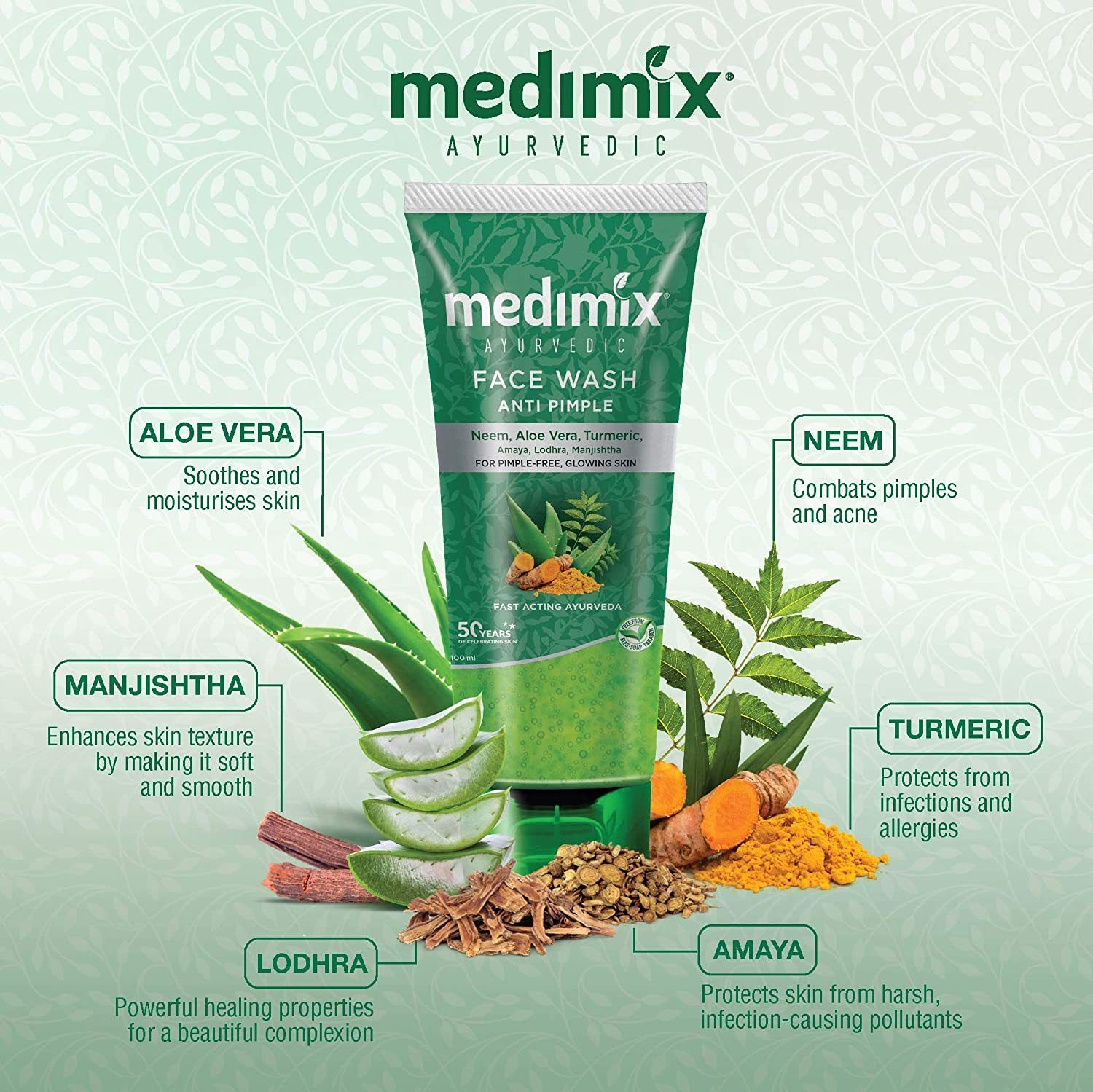 Medimix pimple deals face wash