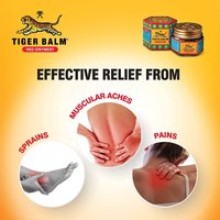 Tiger Balm Red Ointment For Effective Relief From Muscular Aches, Sprains & Pain - 21ml(Pack Of 6)