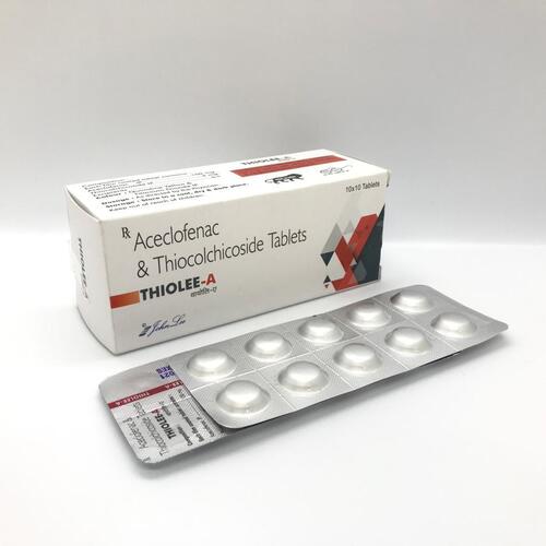 Tablets Thiocolchicoside 4 Mg +Aceclofenac 50 Mg + Paracetamol 325 Mg
