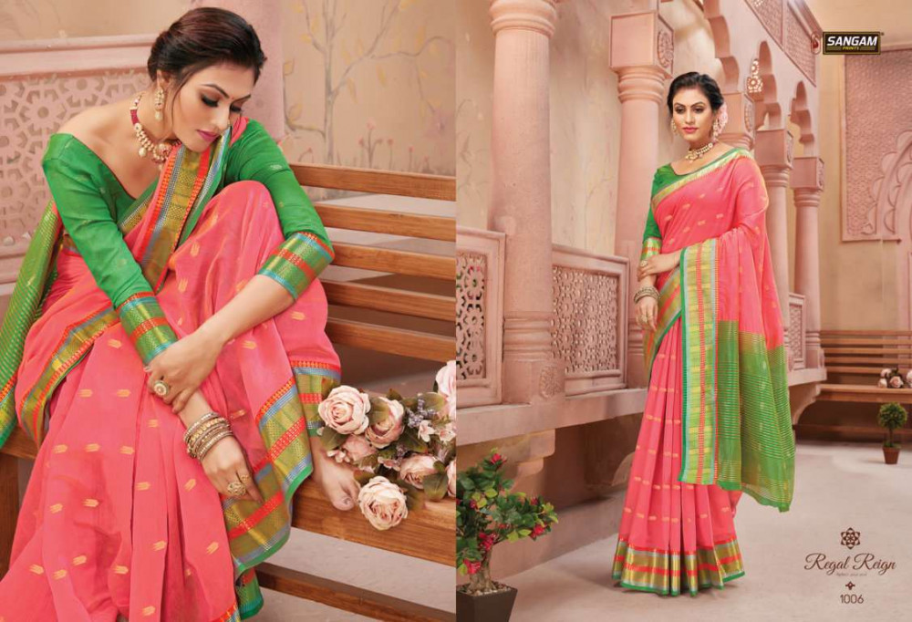 Sangam Prints Ratnalekha Weaving Handloom Silk Saree Catalog