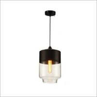 Black Glass Shade Led Hanging Lamp Light