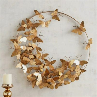 Gold Metal Butterfly Wall Decor