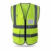 Nylon Plain Reflected Safety Jacket
