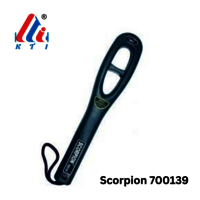 Hand Held Metal Detector (hhmd) Scorpion 700139 - Pvc Material, Length 15 Inches, Grey Color | Super High Sensitivity, Sound & Light Alarmåè½