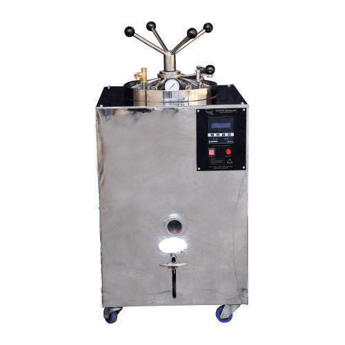 Vertical Square Body Double Walled Autoclave