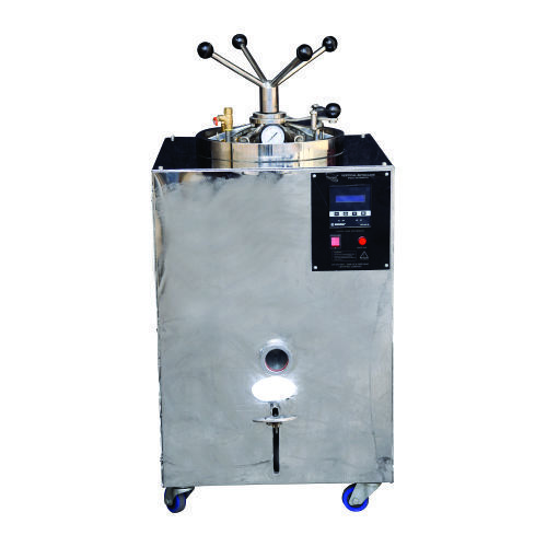 Vertical Square Body Double Walled Autoclave