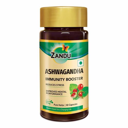 Zandu Ashwagandha Capsules - 60 Veg Capsules