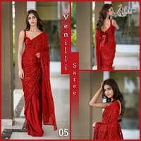 Saree  Bengalore Satin Venilli Saree