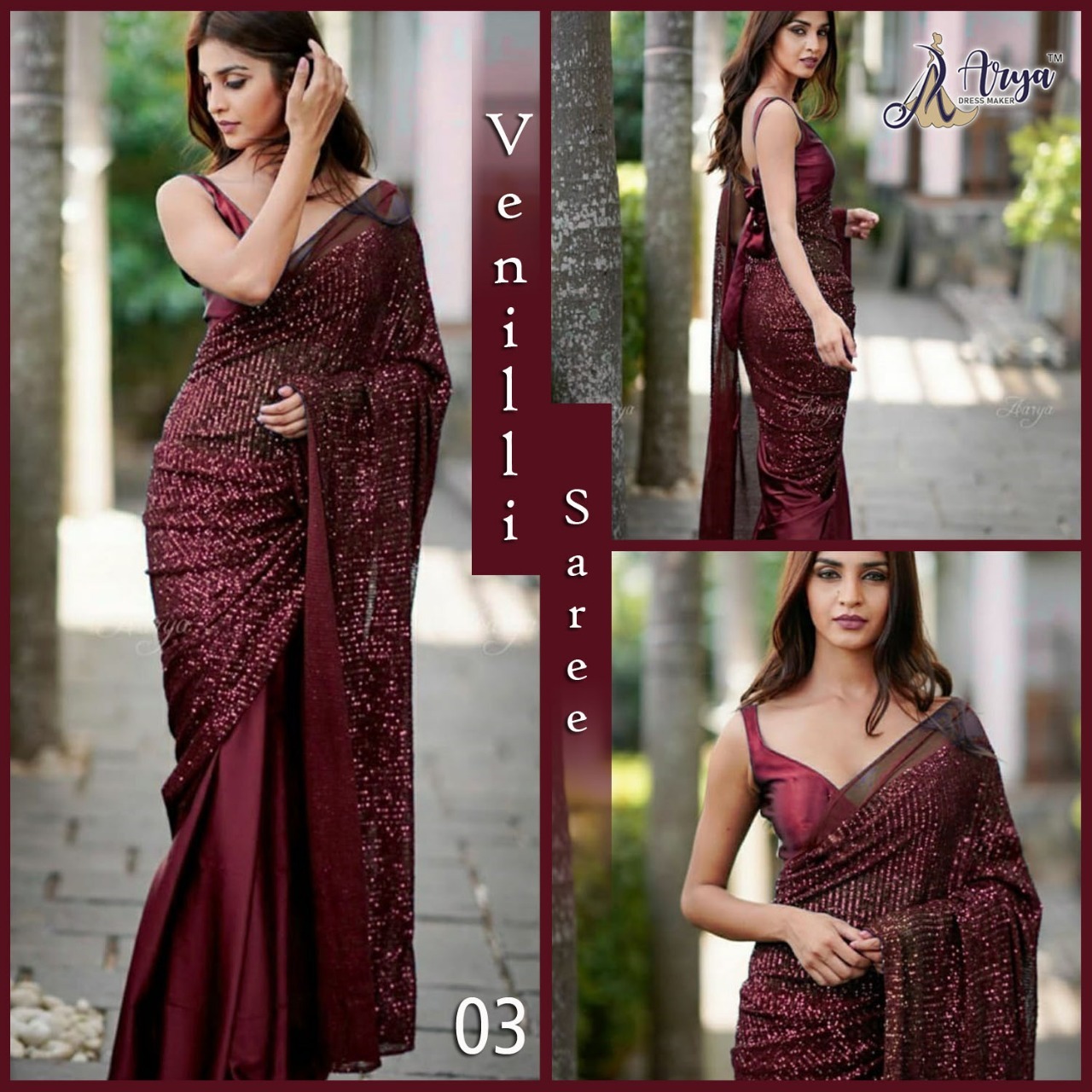 Saree Bengalore Satin Venilli Saree