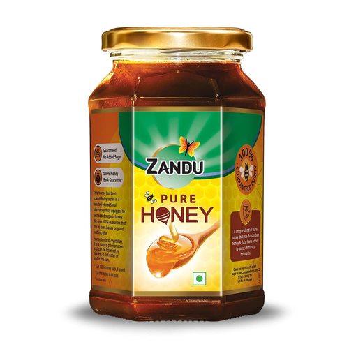 Zandu Pure Honey, 100% Purity, No Added Sugar - 500g