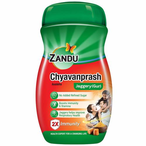 Zandu Chyavanprash Avaleha Jaggery (Gur), Ayurvedic Immunity Booster - 450G Age Group: Suitable For All Ages