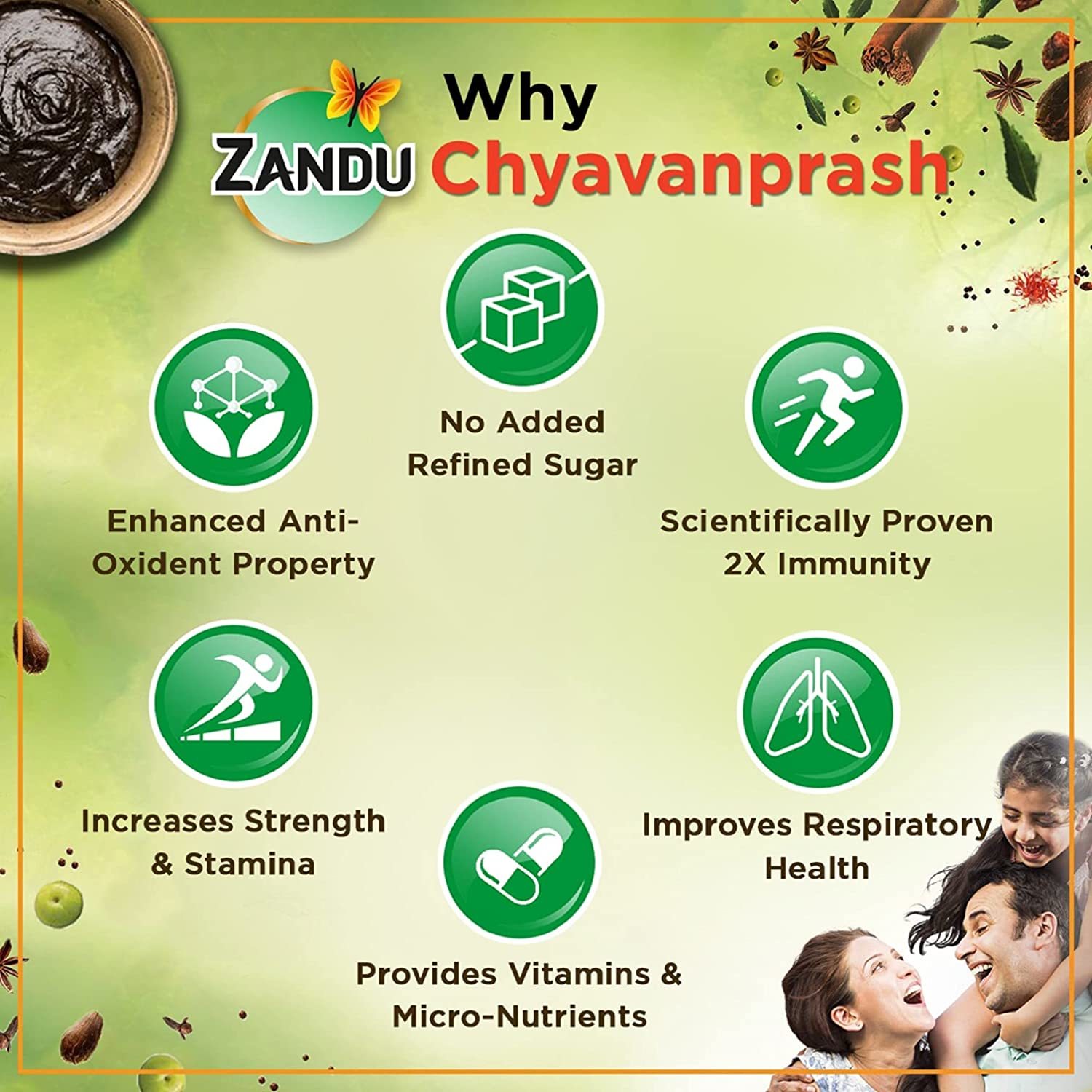 Zandu Chyavanprash Avaleha Jaggery (Gur), Ayurvedic Immunity Booster - 450g