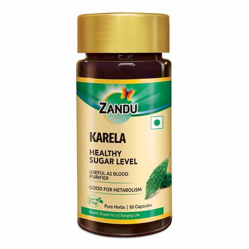 Zandu Karela (Bitter Melon) - 60 Veg Capsules