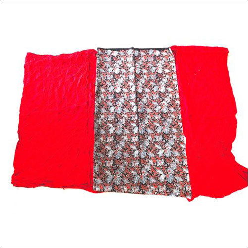 Washable Ajrak With Bandhej Block Printed Unstitched Suit
