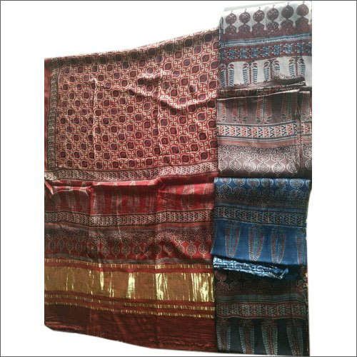 Modal Silk Ajrak Dupatta - All Season Casual Dress, Washable Printed Pattern