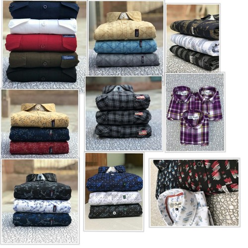 Multi Brand Mens Cotton printed shirts