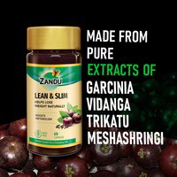 Zandu Lean And Slim, An Ayurvedic Supplement Helps For Healthy Digestion - 60 Veg Capsules