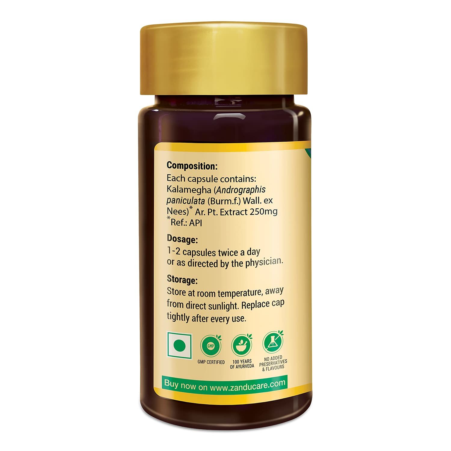 Zandu Kalamegha, An Ayurvedic Health Booster - 60 Veg Capsules