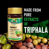 Zandu Triphala Capsules, Supports Bowel Wellness - 90 Veg Capsules