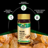Zandu Sallaki Capsules, Helpful For Joint Pain Wellness - 60 Veg Capsules