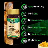Zandu Sallaki Capsules, Helpful For Joint Pain Wellness - 60 Veg Capsules