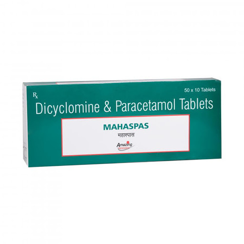 MAHASPAS TABLET (DICYCLOMINE 20MG & PARACETAMOL 500MG)