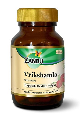 Zandu Vrikshamla Herbs (Garcinia Indica), Natural Fat Burner And Keto Weight Loss Supplement - 60 Veg Capsules Age Group: For Adults