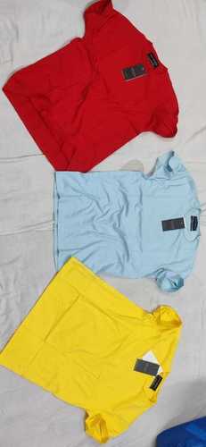 Branded Mens Raw edge round neck T shirts