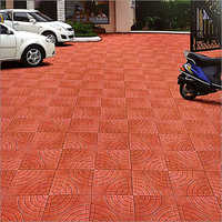 Red Chequred Floor Tiles