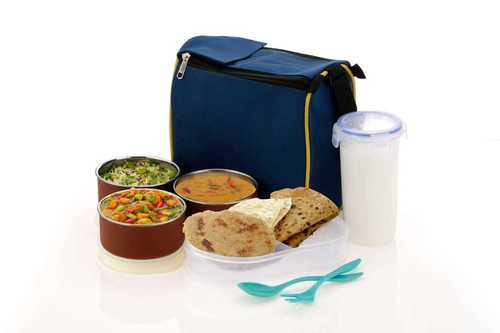 Multi Color Executive 3 Containers Lunch Box