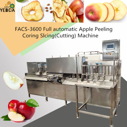 FACS-3600 3600 Pcs/h Apple Peeling Machine Corer Machine Cut Into Slicer
