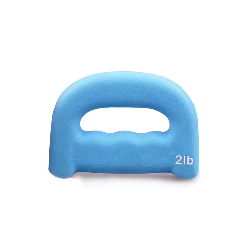 Home use new style practical D shape different colors neoprene dumbbells