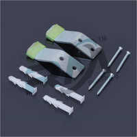 Ms Urinal Bracket - Cast Iron, 100x75mm, Grey | Powder Coated Finish, Wall-mounted For Corner Basin & Half Stall Urinals