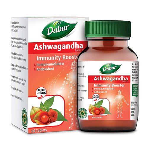 Dabur Ashwagandha Tablet - Immunity Booster / Rich In Anti Oxidants - 60 Tablets