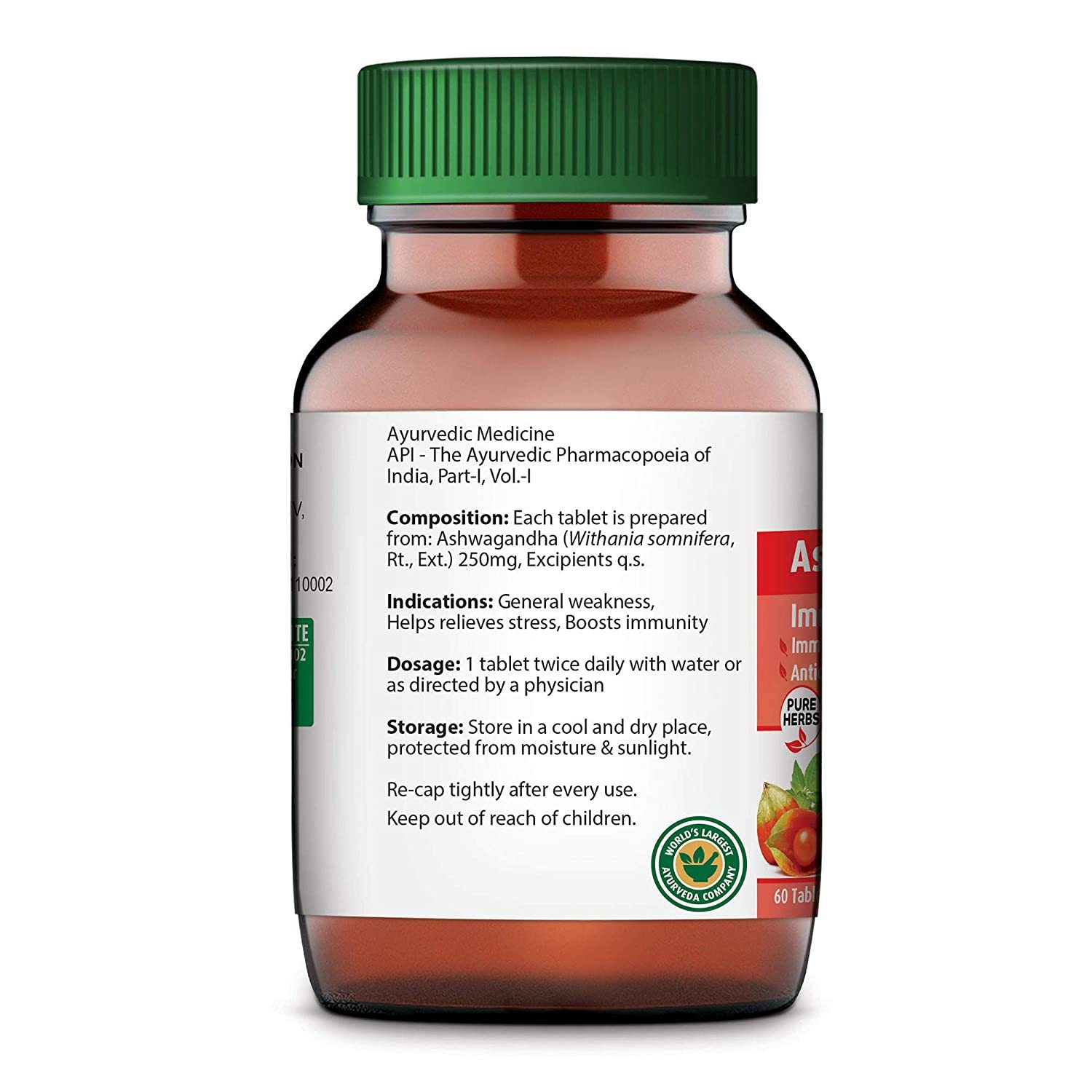 Dabur Ashwagandha Tablet - Immunity Booster / Rich In Anti Oxidants - 60 Tablets