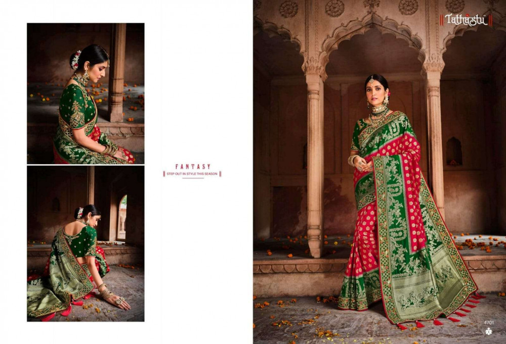 Tatahstu 4701-4712 Series Silk Party Wear Saree Ctalog