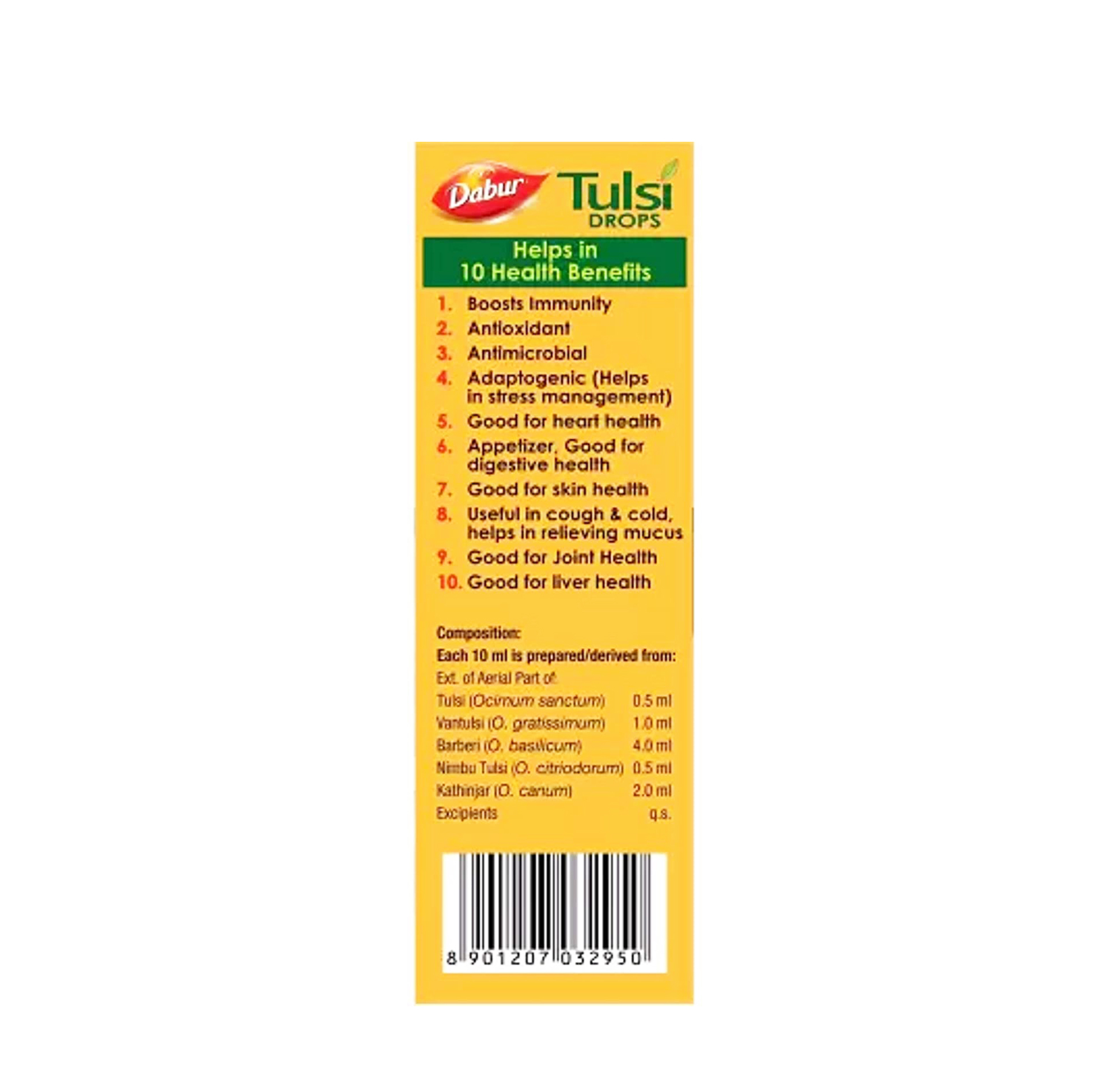 Dabur Tulsi Drops Immunity Booster - 90ml (Pack Of 3)