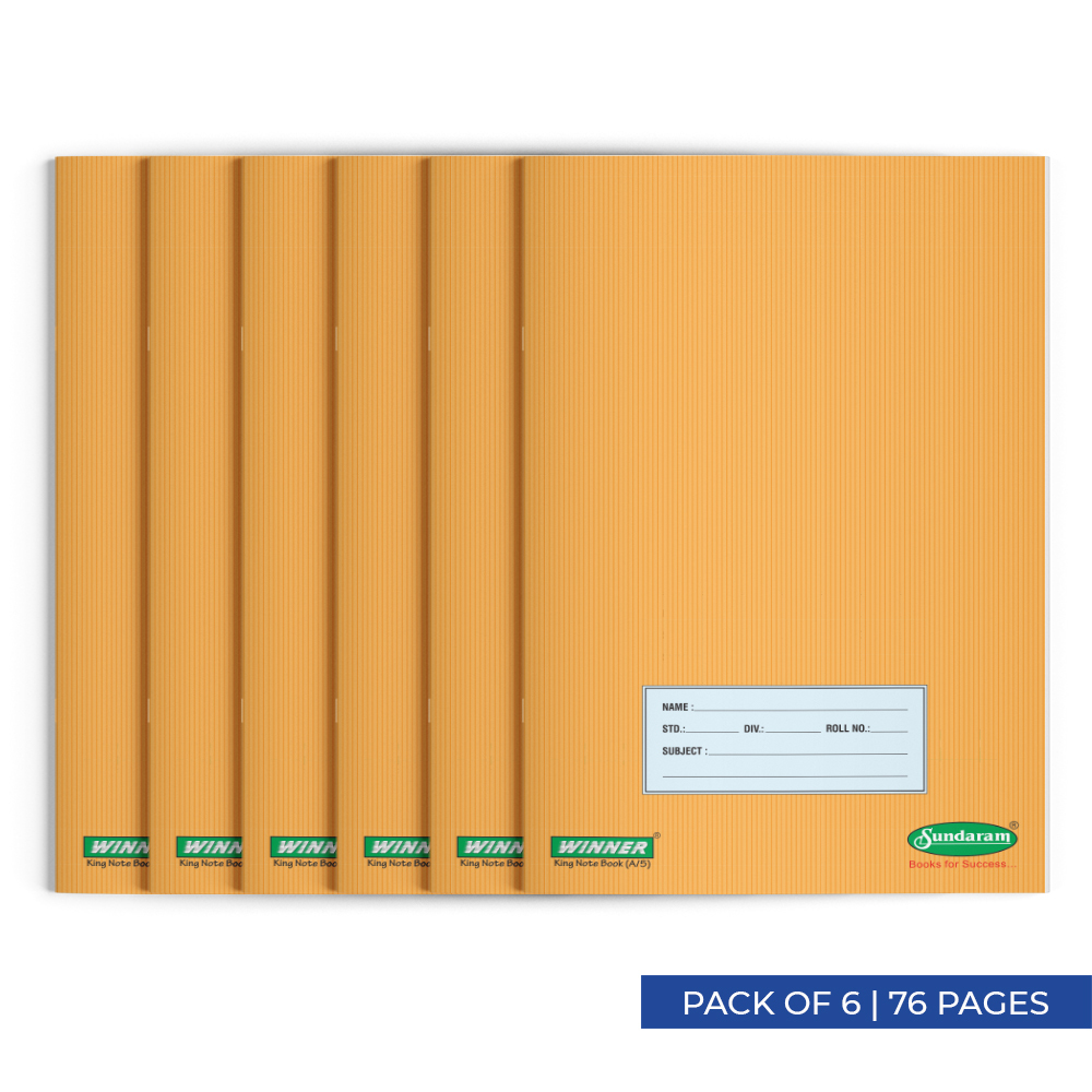 Sundaram A5 Book Single Line 76 Pages