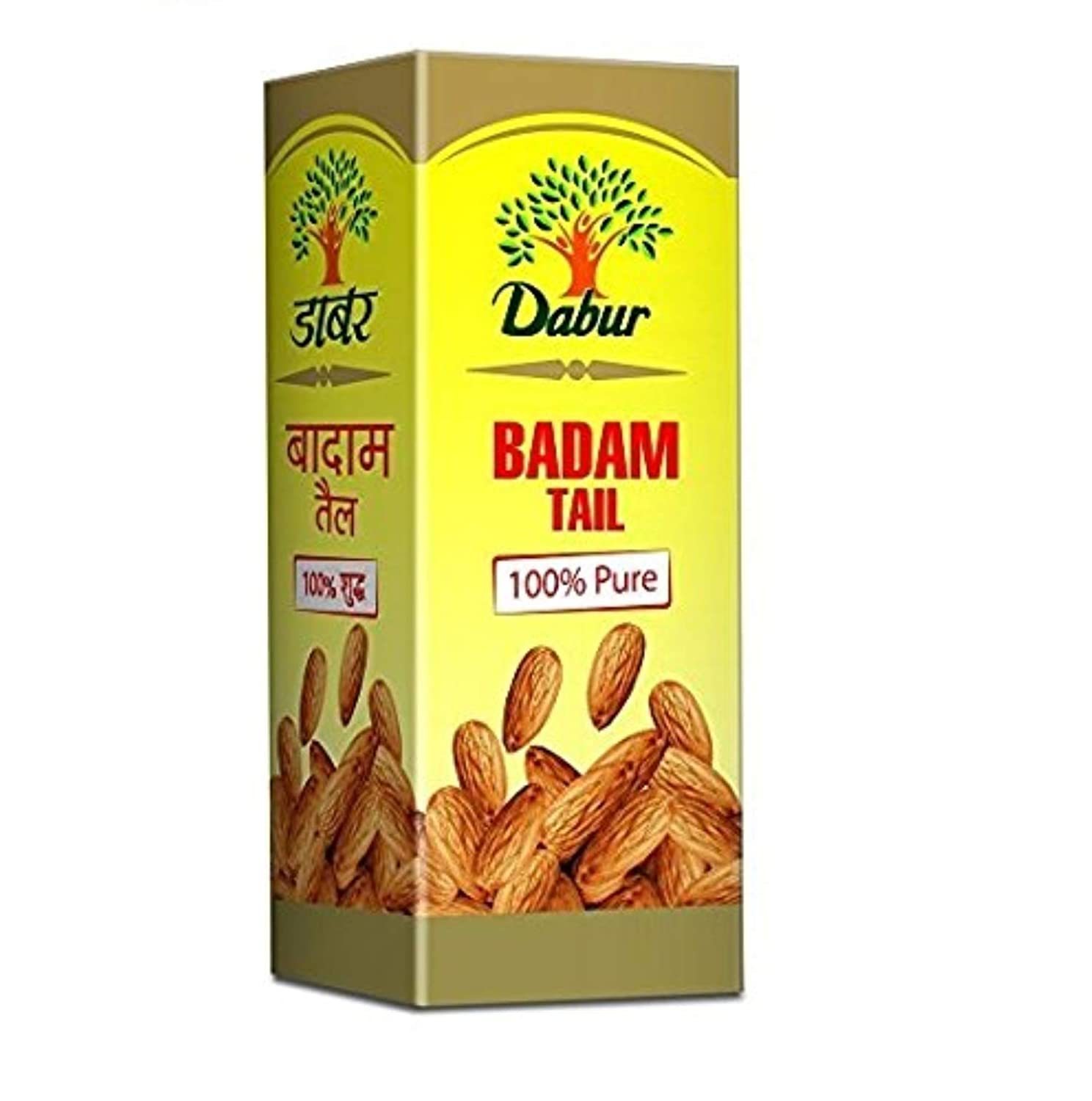 Dabur Badam Tail : 100% Pure / Sweet Almond Oil / Rich In Vitamin -e For Healthy Skin , Hair And Body -50ml