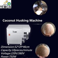 Coconut Sheller - Stainless Steel, 52x29x46 Cm | High Efficiency, Low Noise, Eco-friendly, Manual Control, 10 Pcs/min Capacity, 750 Watt Power
