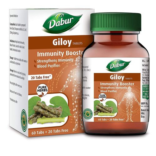 Dabur Giloy Tablet- Immunity Booster / Helps In Blood Purification (80 Tablets )