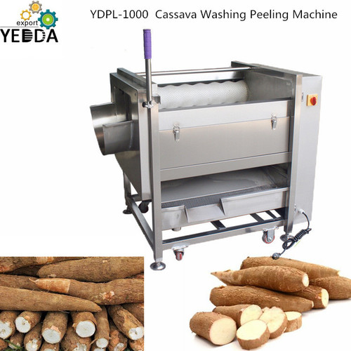 YDPL-1000C Yuca Washing Peeling Machine With Brush Cassava Peeling Machine Fruit And Vegetable Skin Peeling Machine